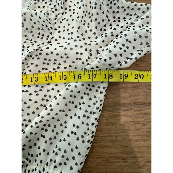 Women's Max Studio Long Sleeve Wrap style Ruffle Front Top, size small - Picture 5 of 16